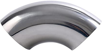 65mm Edelstahl Bogen 90 Grad 63mm Rohrbogen Rohr Auspuff Bogen SS304 Dornbiege Elbow Bending Pipe (90Degree, 2.5Inch(2,5 Zoll))