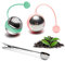Ruikdly Infusor de Té 3 Piezas Bolas Infusoras para el Té Infusor Te Acero Inoxidable 304 con Clip Infusor de Té Reutilizable para Hojas de Té Sueltas Finas, Especias