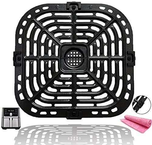 CyHiThai 6QT Air Fryer Accessories Tray for Instants Pot Vortex Plus 6QT XL Air Fryers, Premium Grill Plate Pan Grate Crisper Tray Rack Grid Shelf for Instants 5.7QT, Nonstick, Dishwasher Safe
