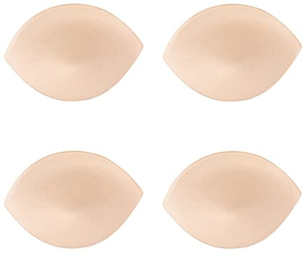 Abaodam 4 Paires Coussinets d'allaitement Inserts De Poitrine pour Soutien-Gorge Inserts De Soutien-Gorge Rembourrés Robe De Mariée Soutien-Gorge Faux Manquer Éponge Se Réunir Rehausseur