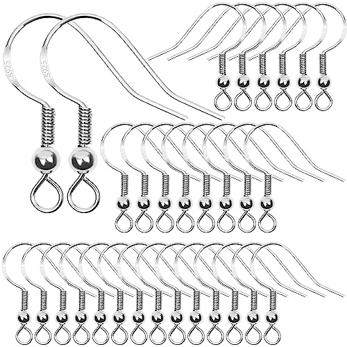30 Piezas Enganches Pendientes, Ganchos para Pendientes | Cosas para Hacer Pendientes, Accesorios para Hacer Pendientes,Tuercas para Pendientes, Bricolaje Pendientes Joyería Hacer