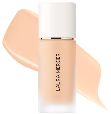 Laura Mercier Real Flawless Weightless Perfecting Waterproof Liquid Foundation: Medium-Buildable Coverage, 12 HR Fade-Proof Wear, Natural Finish, Hydrating, Long Lasting, Non-Comedogenic, Vanille