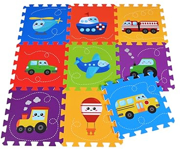Knorrtoys 21025 - Puzzlematte - „Fahrzeuge“/ 9-TLG./ 30 cm