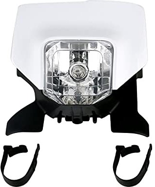 AYKANING Motorrad Hauptscheinwerfer,Motorrad Scheinwerfer Motorrad-Scheinwerfer-Leuchten Passend Für Den Schmutz-Bike-Ersatz Für(Color:White)