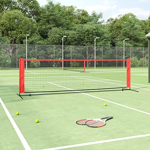 Heimartikel, Tennisnetz, schwarz und rot, 300 x 100 x 87 cm, Polyester, Anzugmöbel