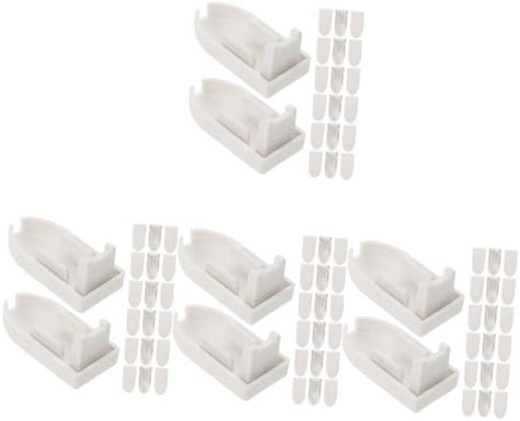 PRETYZOOM Set di Riparazione per Raccordi per Tende A da 4 Set - Tappi per Aste Cieche in Plastica Resistenti per La Parte di Installazione 20 Pezzi * 4