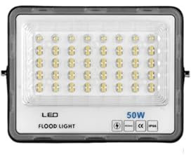 HPHPH Projecteur LED Exterieur, Projecteur LED Haute Luminosité 50W 100W 200W, Étanche IP66, Réflecteur, Projecteur Mural Extérieur, Lampadaire,pour Cour,Jardin,Garage(50W)