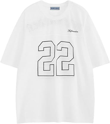 Aelfric Eden T-Shirts Herren Jersey Trikot Oversized Mesh Tee Activewear Tshirts Sommer Oberteile Streetwear Y2k Shirt
