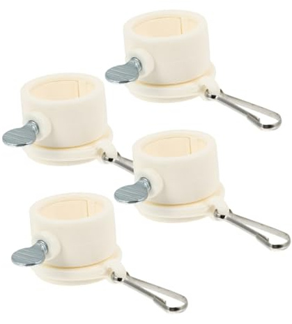 CIMAXIC Flag Pole Clips 4 Pack Rotating Metal Rings Adjustable Fasteners for Outdoor Flagpole Installation Durable Flag Pole Accessories for Home and Commercial Use