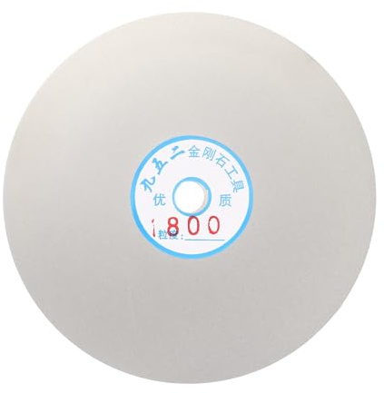 sourcing map Disque plat diamant de 15,2 x 1,27 cm - Grain 1800 - Pour meulage, ponçage, polissage de la céramique, du verre, des pierres, des pierres précieuses