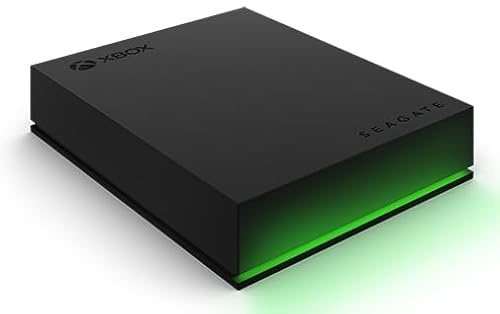 Xbox Game Drive, capacité de Stockage de 5 to, Barre Lumineuse LED, Compatible avec Xbox Series X|S et Xbox One