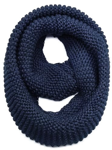 AUSUAYA Warmer Schal für den Winter, Thick & Chunky Knit Wolle Infinity Scarfs Halswärmer für Frauen oder Männer DE-W-J1