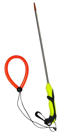 YiQinzcxg Tauchindikatoren Kleben Rauschstabzeiger Aus Edelstahl Mit Handgelenk Lanyard Taucher Unterwassersignalgeräte