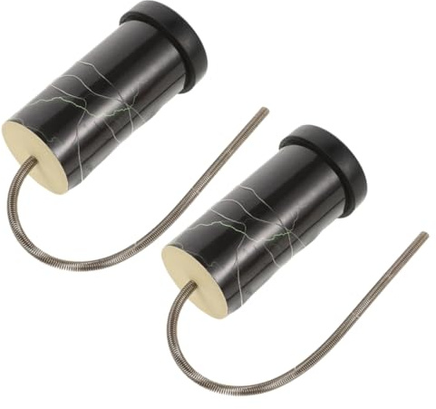Toddmomy 2pcs Bâtons Tambour Tonnerre en Bois et Ressort Métallique, Instrument de Percussion Portable et Polyvalent pour Éducation Précoce et Divertissement Familial