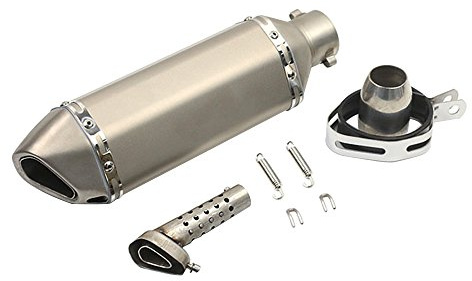 Marmitta di scarico universale in acciaio inox da 38-51 mm per moto, silenziatore modificato, adatta per la maggior parte delle moto