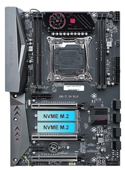 Kit de Placa Base X99 LGA 2011-3 con CPU xeon E5 2680 V4 con DDR4 64GB ECC M.2 NVME de Gama Alta X99-TI D4 Plus