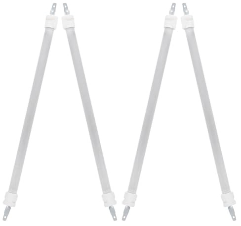 DIYEAH Tube Chauffant Quartz Infrarouge 4pcs pour Chauffage Électrique, Distribution Uniforme et Rapide, Matériau Céramique Blanc, pour Espace de Vie