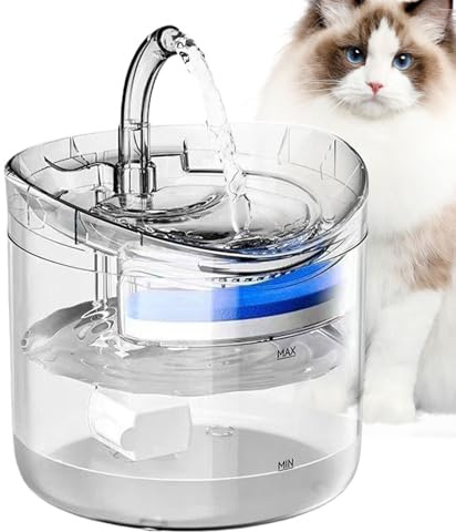 Fuente para Gatos Dispensador de Agua Automático Silencioso de 2 litros con