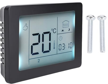 Smart termostat WIFI temperaturkontroll med tydlig digital skärm Fjärrkontroll för telefonapp för hemmakontor ABS-material Väggmonterad design