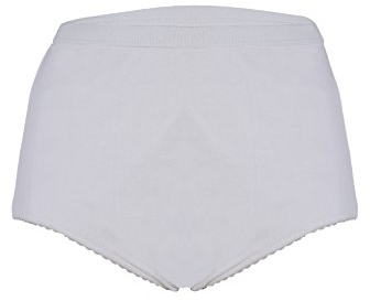 Ladies Protective Pant - Washable Incontinence Pant - Ideal for IBS - Waterproof Lined Brief - Eco-Friendly Underwear - Black and White