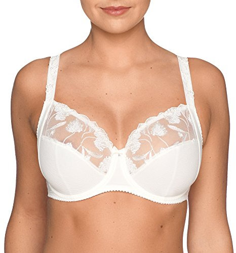 PrimaDonna 0162830 Women's Eternal Natural Off White Embroidered Nonded Underwired Support Coverage Full Cup Bra 40B