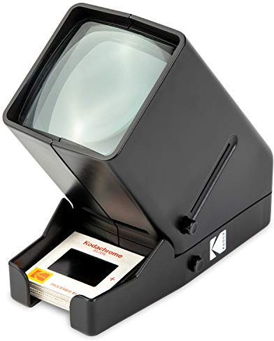 KODAK Visionneuse de Diapositives et de Films 35 mm - Fonctionnement sur Batterie, grossissement 3X, visualisation éclairée par LED - pour Diapositives 35 mm et négatifs de Films