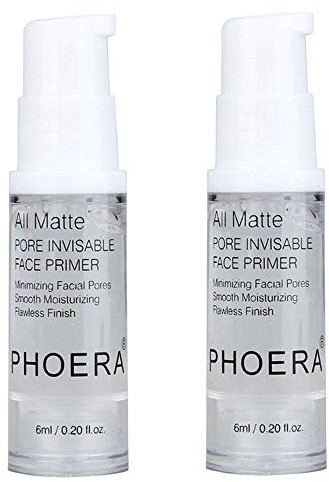 2Pcs Pro Makeup Primer, Long Lasting Hydrating Smoothing Isolated Moisturizing Oil Free Effect Make Up Base Matte Face Foundation Primer