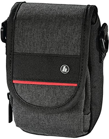 Hama - Borsa per Fotocamera Valletta 90P, (7,5 x 5,2 x 13 cm), Nero