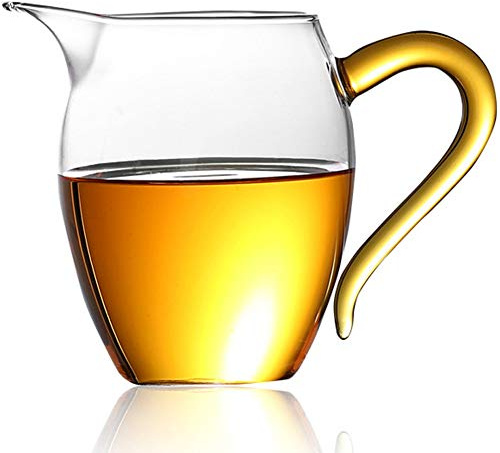 Gong Dao Bei, Glas Cha Hai für Gong Fu Tee & Kaffee oder Sahne Sharing Cup Milch Servierkrug HB-GB-2 (350 ml)