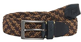 Redbridge Geflochtener Gürtel Elastisch Flexibel verstellbar Unisex Stretchgürtel Camel-Braun 95