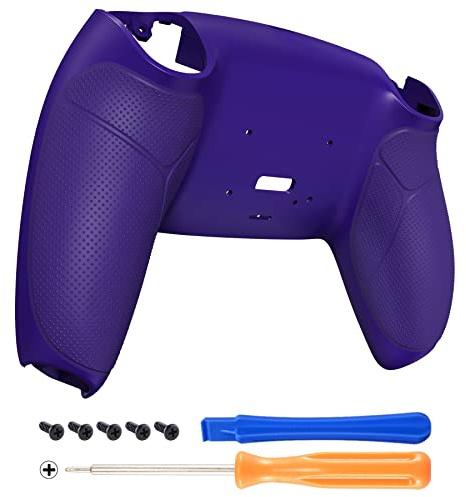 eXtremeRate Gummierter Griff Rückseite Hülle Case Gehäuse für ps5 Controller - BDM060 - Lila