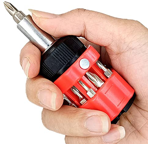 Stubby Schraubendreher | 12-in-1 Multi-Bit-Schraubendreher kurz – Präzisions-Wartungs-Demontage-Schraubendreher-Set, innovativer Bits Schnelllademechanismus Modgal