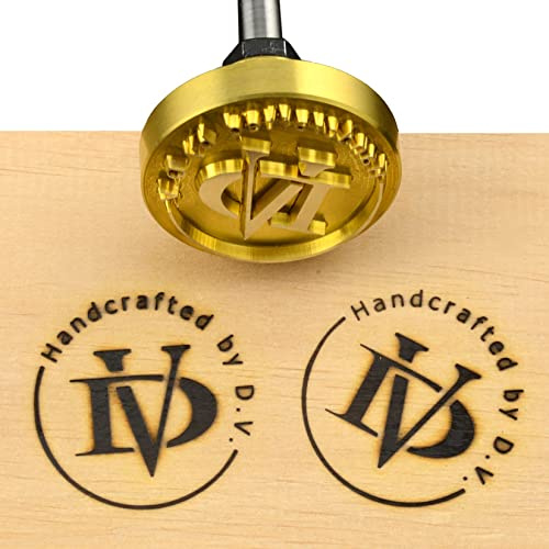 Custom Logo Holz Branding Eisen Wärmestempel für Holzarbeiter und Handwerker, handgefertigt von Design (3.8x3.8cm)