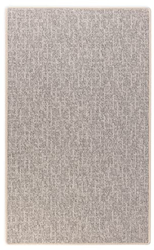 Floordirekt Tappeto passatoia Alto al Metro, per Cucina e corridoio, Tappeto su Misura, per Soggiorno, corridoio (Argento, 100 x 300 cm)