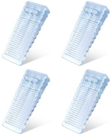 AiQInu 4 Stück Türkeil Gummi, Türstopper Boden, Türstopper Keil Gummi, Türkeil Rutschfest, Türkeil Türstopper Transparent, Door Stopper
