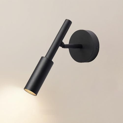 JZCDR LED Wandleuchte Metall Modern Leselampe Bett Wandmontage Links und Rechts Drehung Bettlampe Wand Wandbeleuchtung Innen für Schlafzimmer Wohnzimmer Flur, Warmweiß