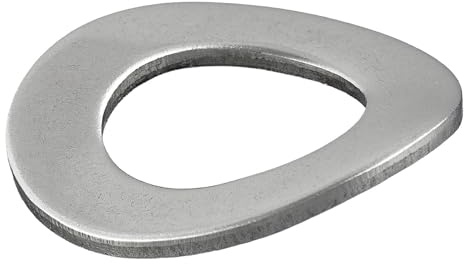 Arandelas de resorte de forma B, onduladas, según DIN 137, acero inoxidable A2/V2A, arandelas onduladas, arandelas, arandelas de muelle, arandelas M4, 100 unidades