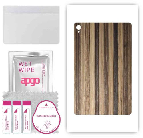 apgo Skin Sticker Film Foil Vinilo lámina para la Parte Posterior del teléfono Inteligente para Motorola Moto Tab G70 LTE Mezcla de Maderas rayadas