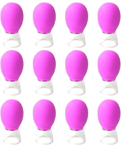 Moreeulsi Juego de ventosas de silicona, Ventosas faciales de silicona - Taza de masaje al vacío para cara y ojos - Dispositivo de ventosas de belleza de silicona para estudio profesional, masaje para