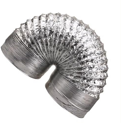 Abluftschlauch Aluminium Aluflexschlauch Flexibel Lüftungsschlauch Mit 2 Schlauchschelle Flexibler Schlauch Rohr Flexschlauch Luftkanal 80/100/120/150/160/170/180/200/250/300mm(3.0m,250mm)