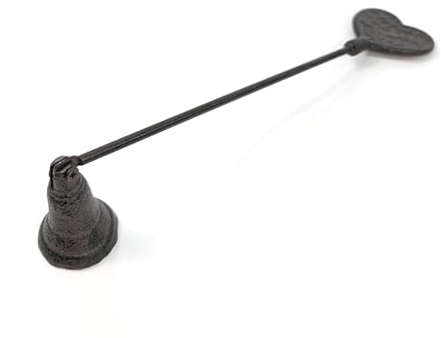 Black Ginger Kerzenlöscher aus Gusseisen, traditionelles Design, 30 cm (Herz)