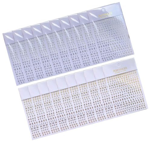 20 Stück Epoxid Alphabete Aufkleber Für Die Schmuckherstellung Selbstklebende Buchstaben Maniküre Abziehbilder Nägel Kunst Dekoration Zubehör