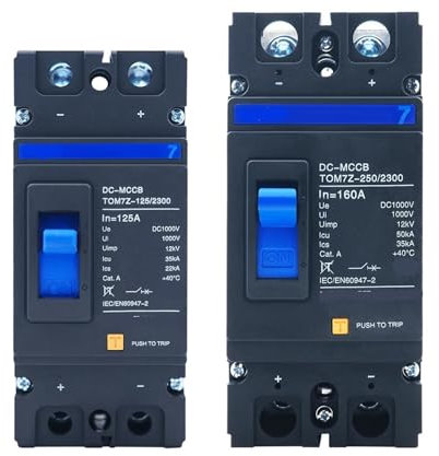 Disjoncteur principal 2P 1000 V CC 80 A 100 A 125 A 1 pièce(125A)