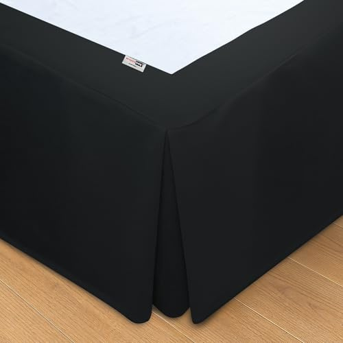 Wrappybag Betthusse Boxspringbett - Bettrock bodenlang 180x200 | Bettrock bodenlang auf allen 4 Seiten, 30 cm hoch - verdeckt den Stauraum unter dem Bett, Oeko-Tex, 40 Grad waschbar