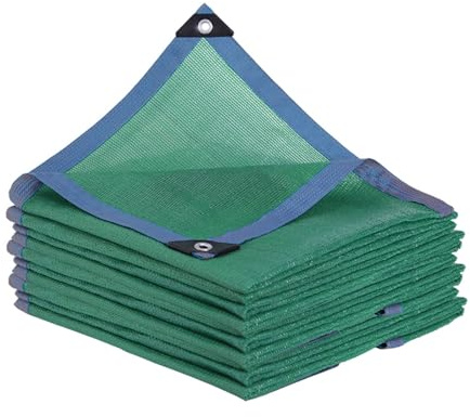 Neues Sonnenschutznetz 88% Mesh-Plane Schattenstoff Sonnenschutztuch Sonnenschutzsegel für Balkon Blumen Sukkulenten Innenhof Außendach, Auto-Isolierung Schatten Grün(4.0x8.0 m/13x26 ft)