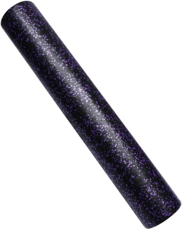 ibasenice Lila Übungsrolle 90cm Epp für Yoga und Muskelentspannung | Massagestab, Elastisch und Komfortabel, für Bein und Nacken, Robustes Fitnessgerät