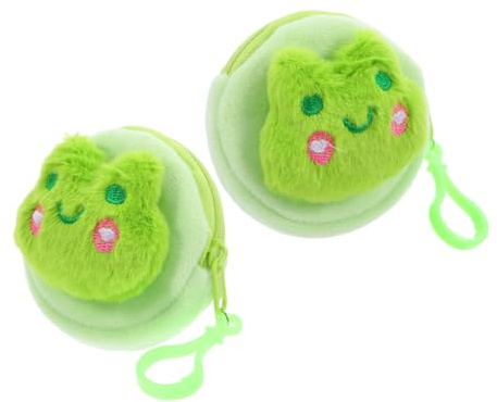 Beavorty 2 Pezzi Custodia Morbida Per Cuffie Portamonete Zaino Carino Piccolo Portafoglio Per Donne Ragazza e Uso Quotidiano