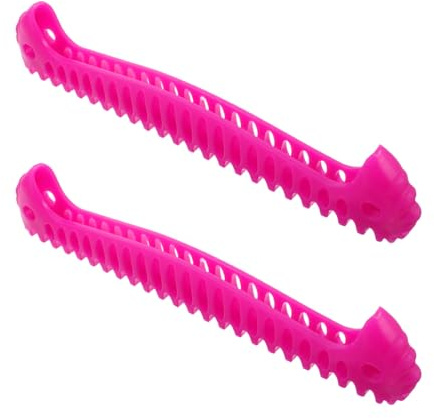 GARVALON 2 Pièces Protège-Lames Patins Glace Élastiques et Souples Housse de Protection Extensible pour Patins de Hockey et Patinage Artistique Accessoires Adaptés Garçon Fille et Adultes