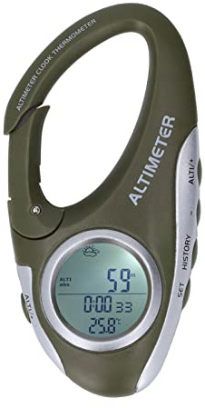WIHFHGZ Altimetro Digitale, Barometro Multifunzionale, Custodia ABS con Retroilluminazione - Preciso e Portatile per Sport all Aperto, Facile da Usare