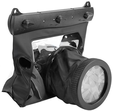 Bewinner wasserdichte Unterwasser-Tauchtasche für DSLR-Kameras, Versiegelte, Feuchtigkeitsbeständige Kameratasche für Outdoor-Fotografie, Universelle DSLR-Kameratasche 20 M Zum Tauchen (Black)